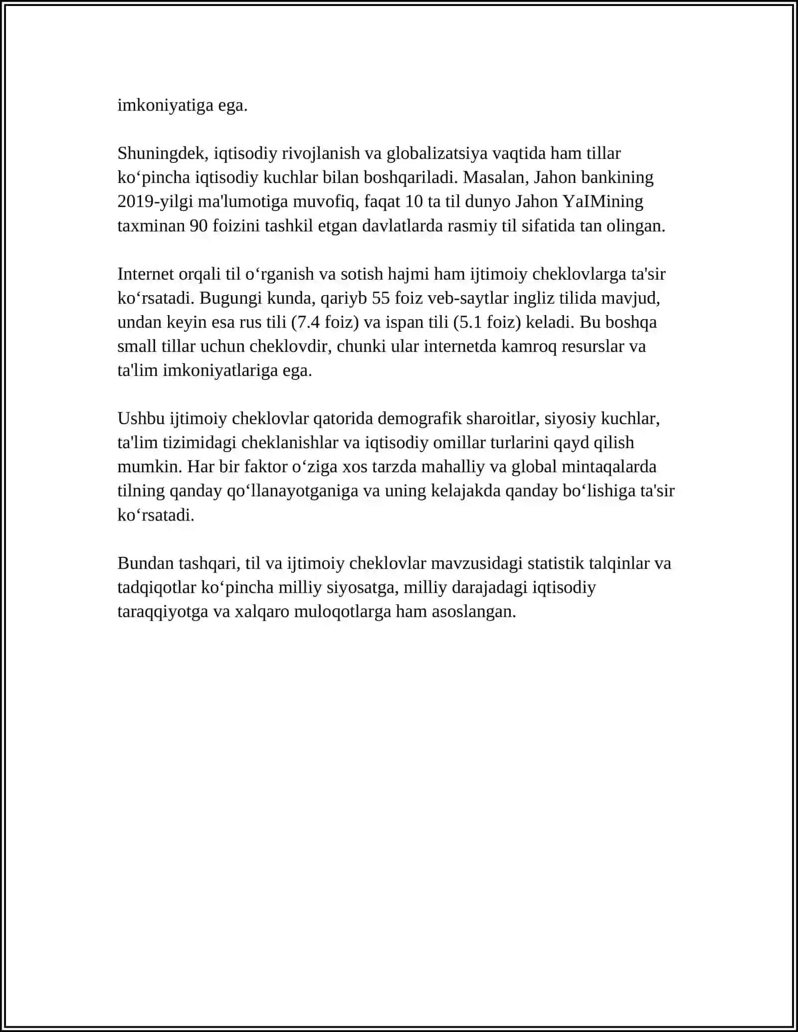 SO'Z SIMANTIKASIDAGI IJTIMOIY CHEKLOVLAR 4