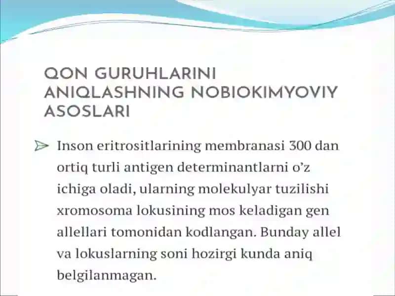 Qon guruhlari va rezus faktorni aniqlash 4