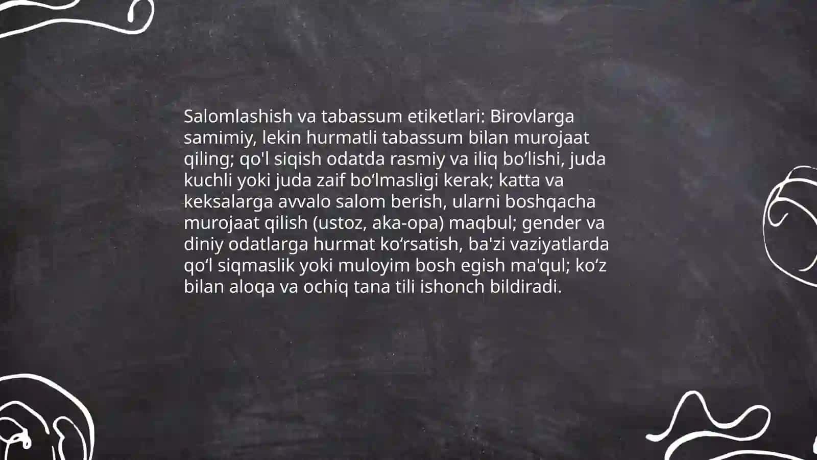 Etiketning umumiy qoidalari 4
