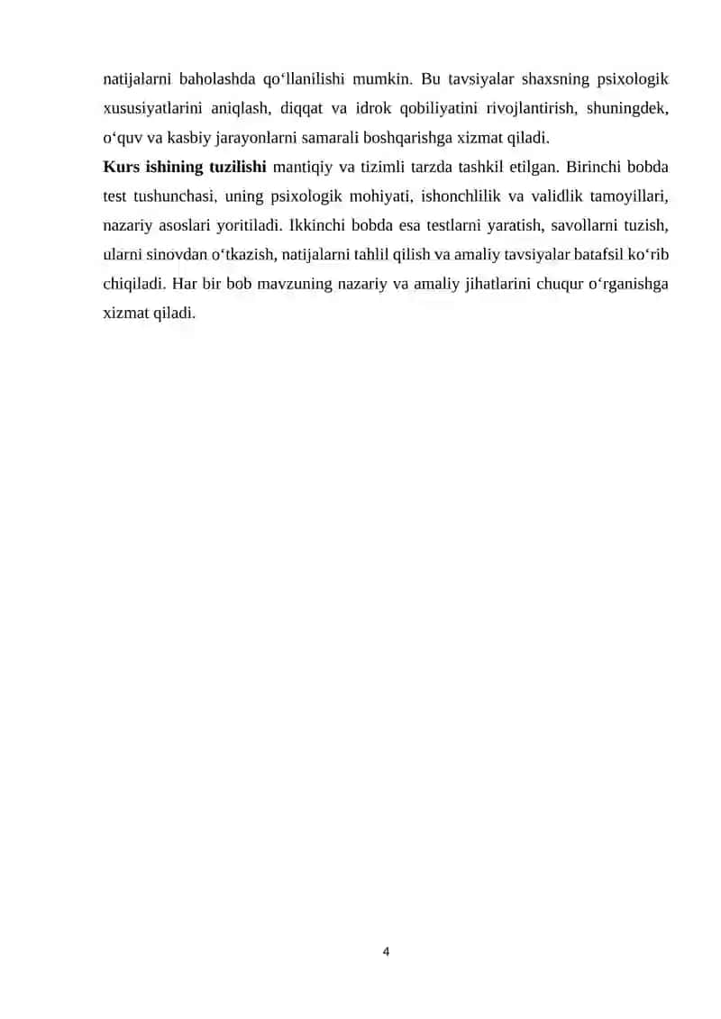 Ishonchli validli testlarni yaratish tamoyil va metodlari 4