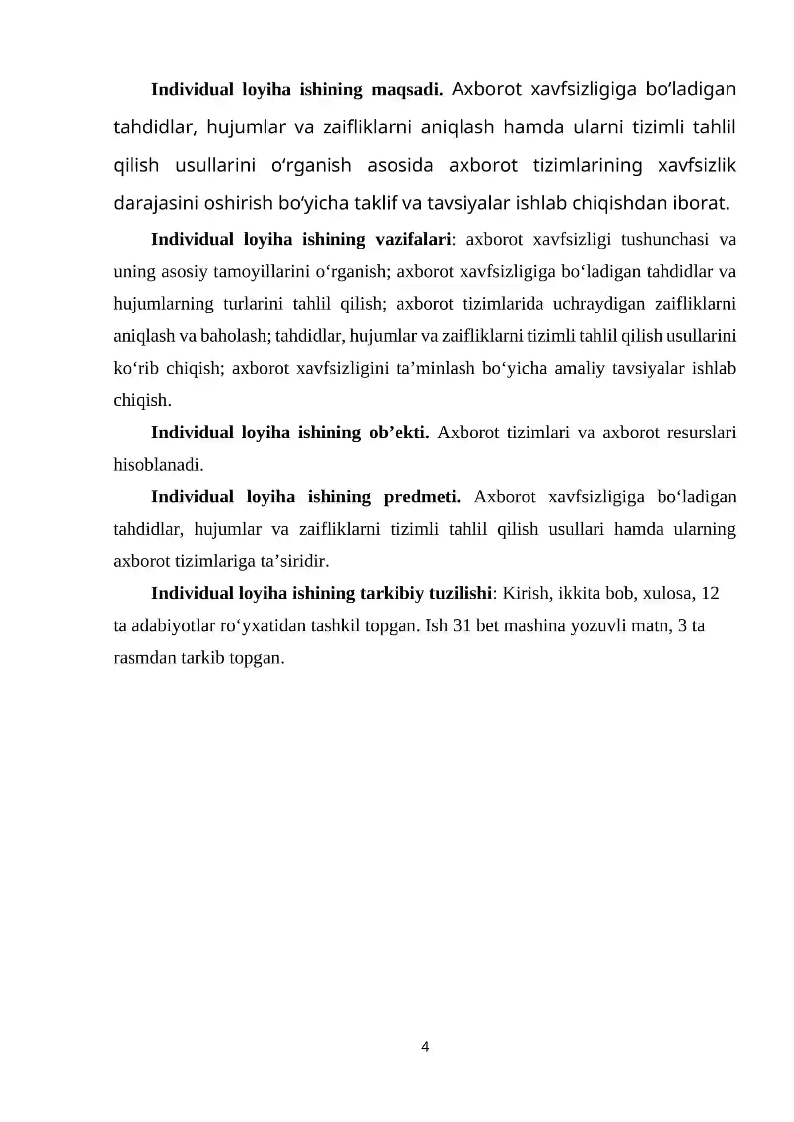 Axborot Xavfsizligiga Bo'ladigan Tahdidlar, Hujumlar va Zaifliklarni Tizimli Tahlil Qilish Usullari 4