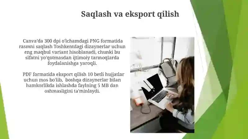 Canva saytida ishlash 4