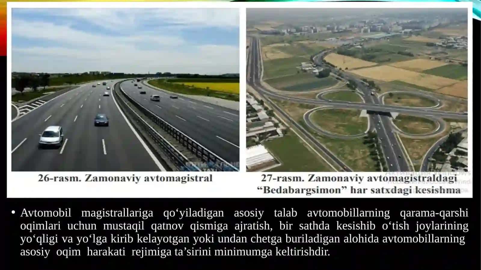 ZAMONAVIY AVTOMAGISTRALLARNI O‘RGANISH - O‘ZBEK MILLIY AVTOMAGISTRALLARI 4