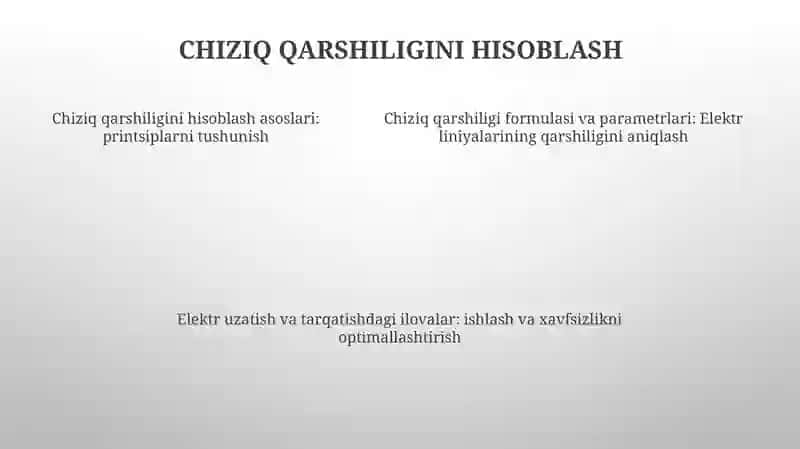 Elektr Linyalar Qarshiliklarini Hisoblash 4