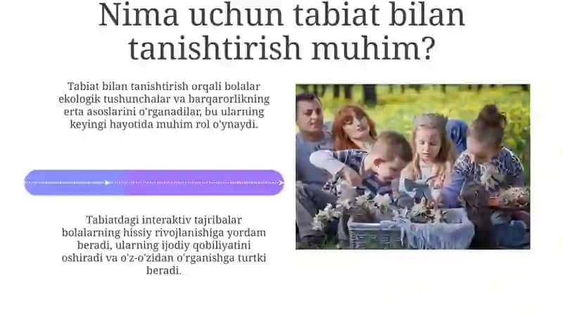 Maktabgacha yoshdagi bolalarni tabiat bilan tanishtirish bo'yicha davlat talablari 4