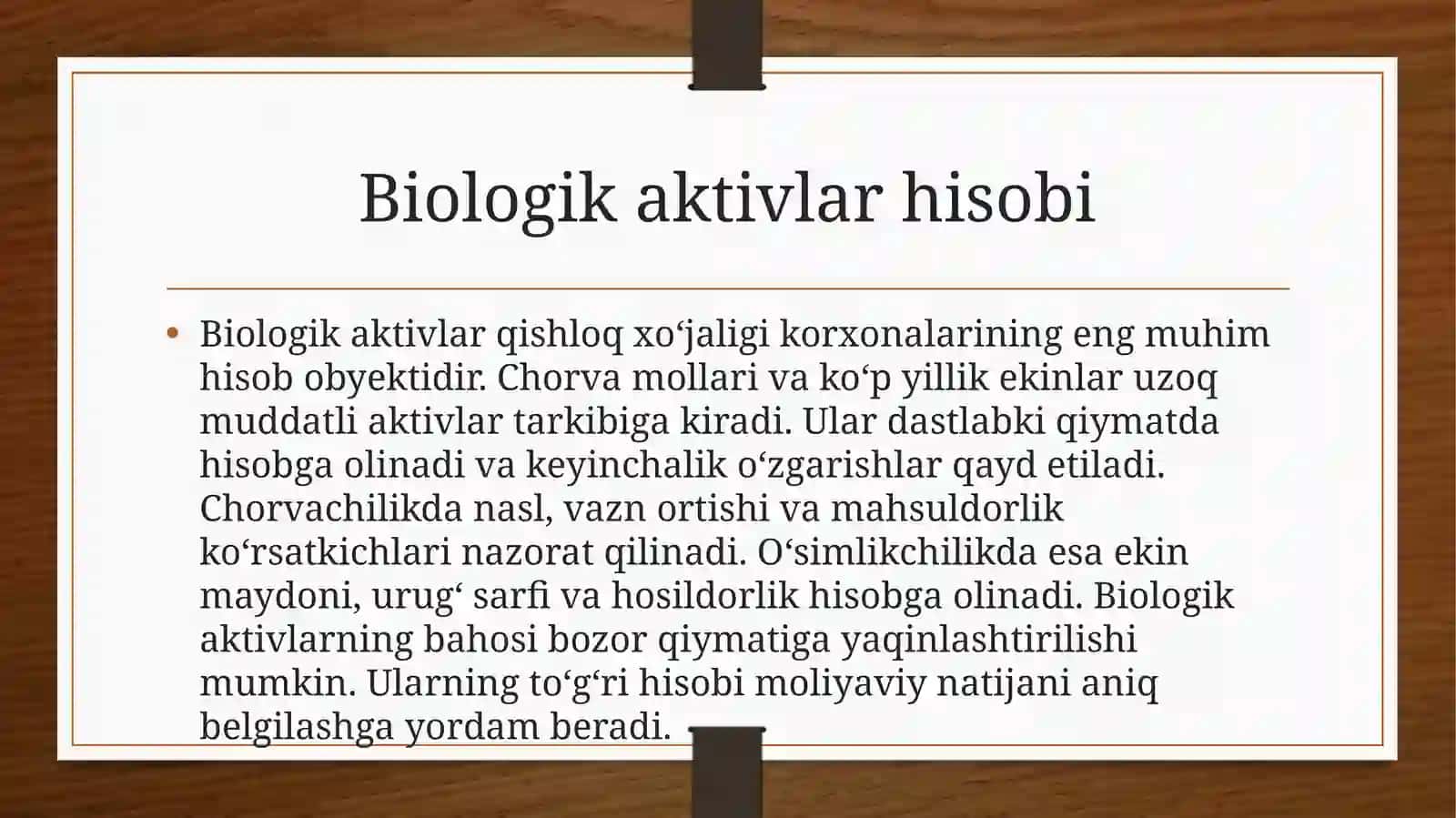 Qishloq  xo'jalik korxonalarida buxgalteriya hisobi 4