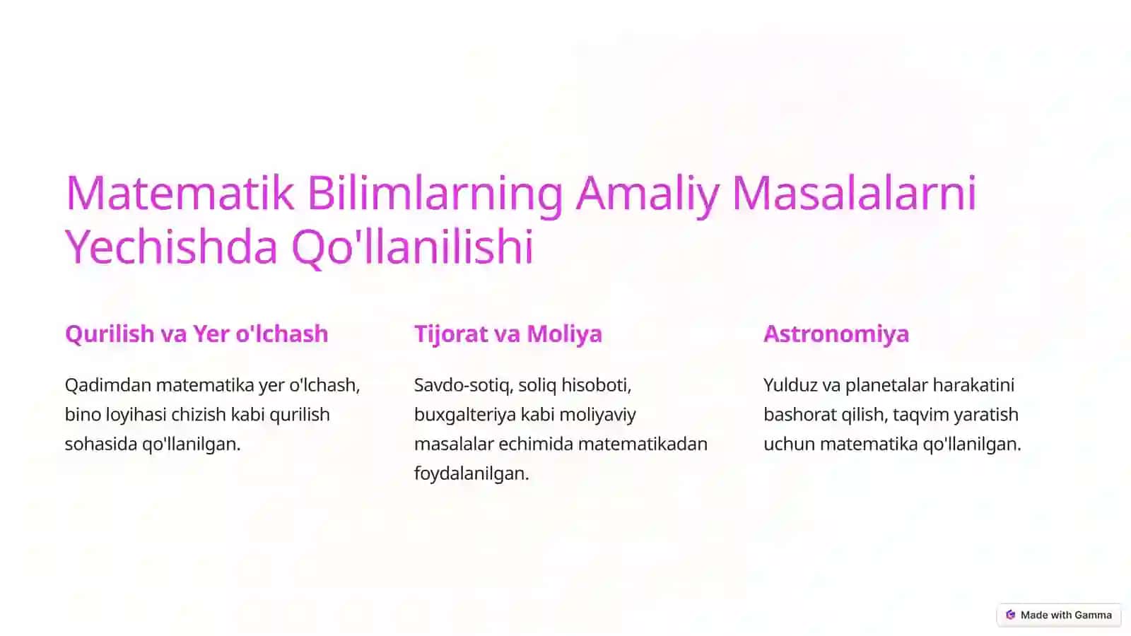 Matematikaning Fan va O'quv Predmeti Sifatidagi Taraqqiyot Bosqichlari 4