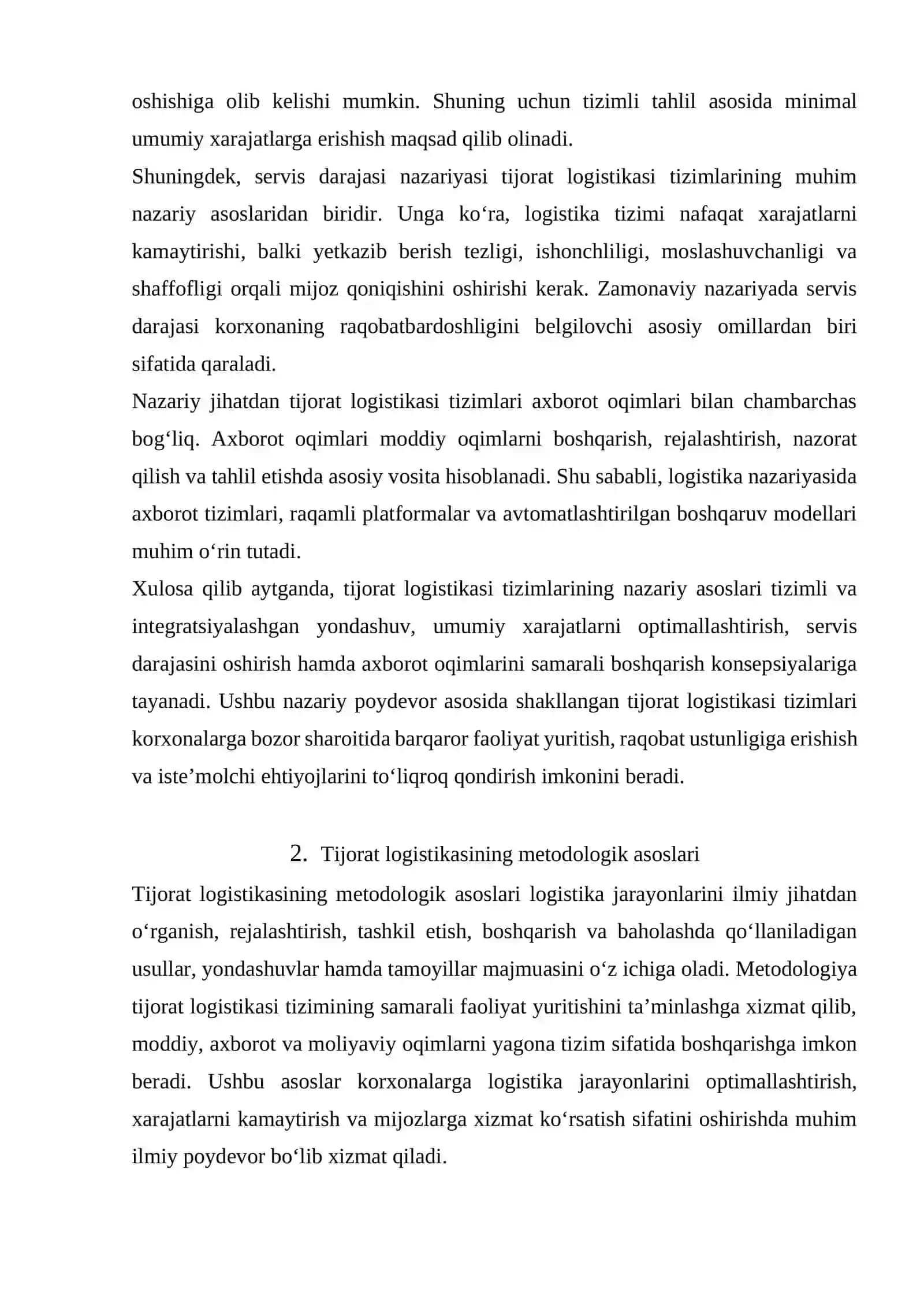 TIJORAT LAGISTIKASINING NAZARIY VA METODOLOGIK ASOSLARI 4