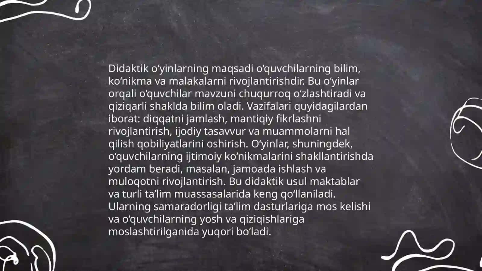 Didaktik o'yinlar texnologiyasi va uning boshlang'ich adabiy ta'limdagi o'rni 4