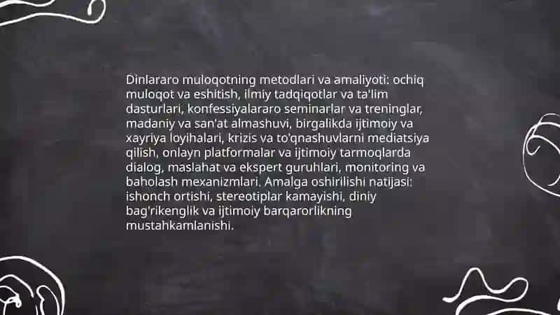 Bugungi kunda diniy va dinlararo munosabatlar 4