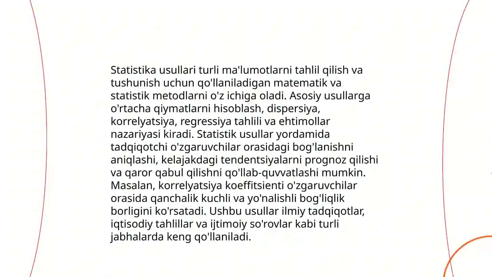O’zaro bog’liq tanlamalarni statistik jihatdan tadqiq etish 4