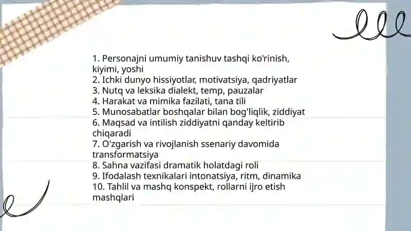 Nasriy va dramatik asarlarni ifodali o'qishga tayyorlash 4