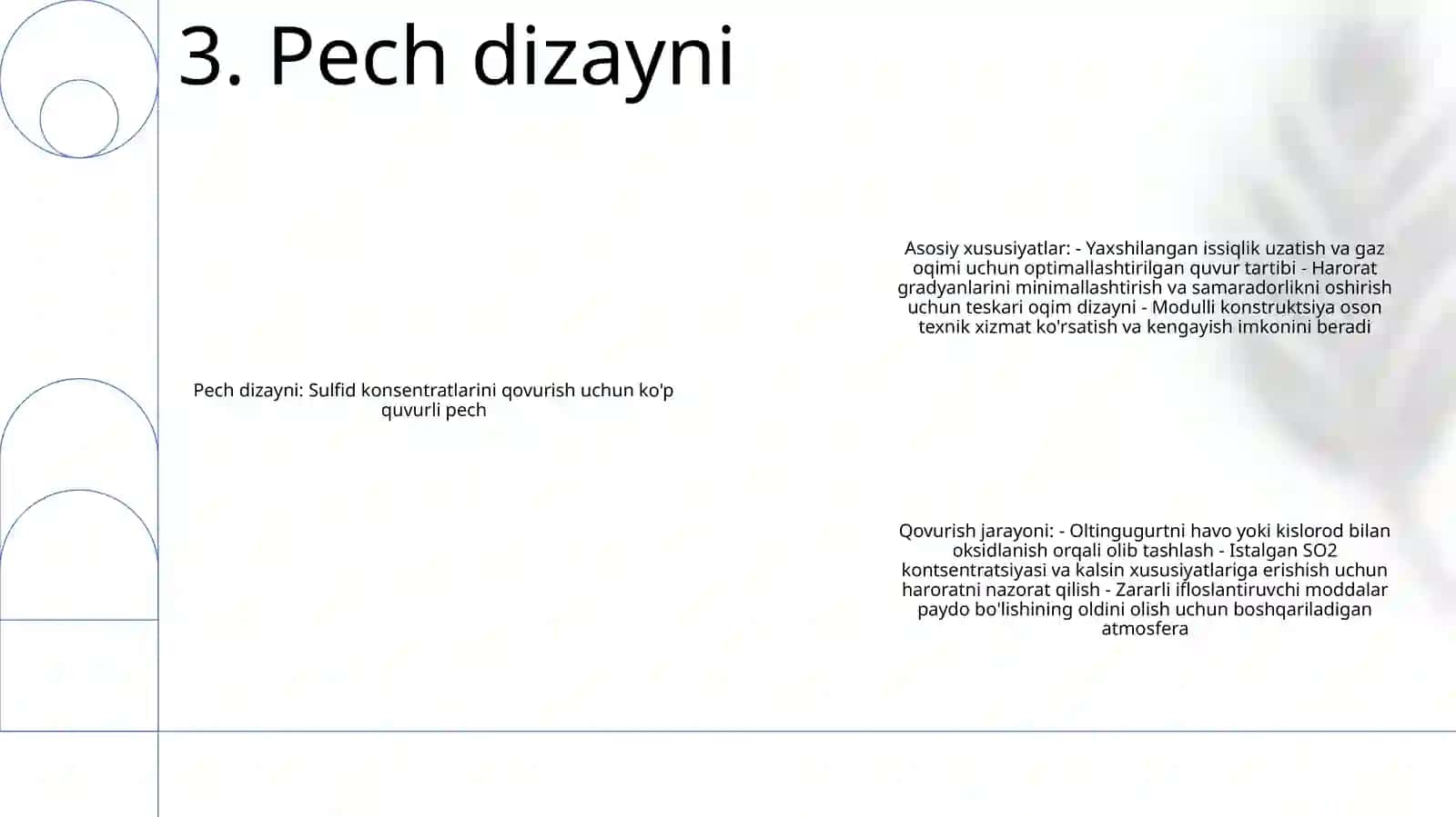 Sulfidli Konsentratlarni Kuydirish Jarayoni Uchun Ko'P Tubli Pech 4