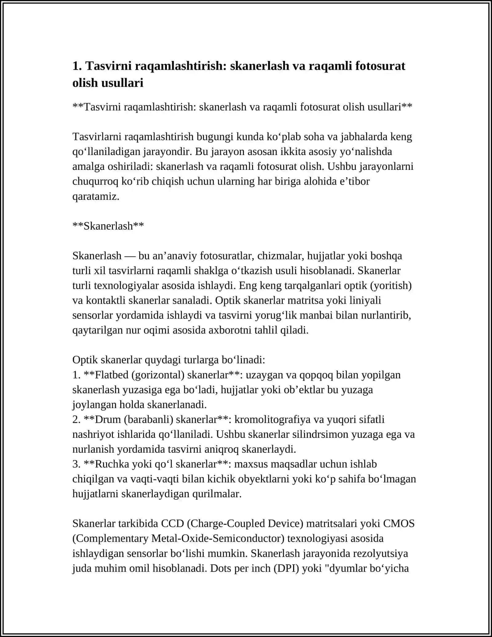 TASVIRLARNI RAQAMLASHTIRISH JARAYONI 4