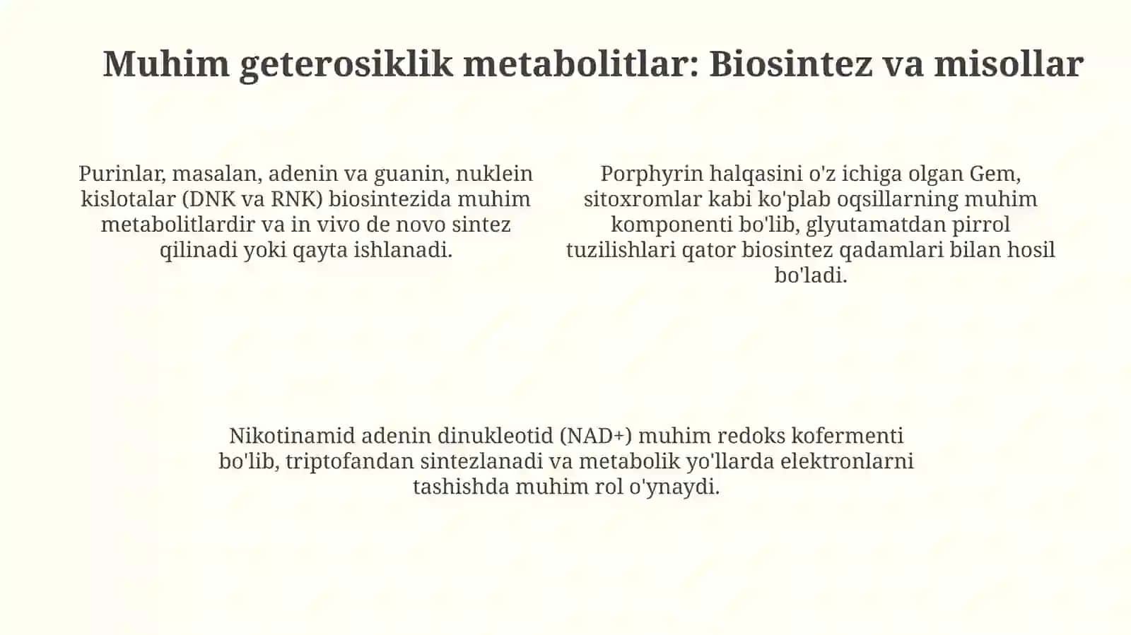 Geterohalqali birikmalar metobolitlar va dorivorvositalarsifatida 4
