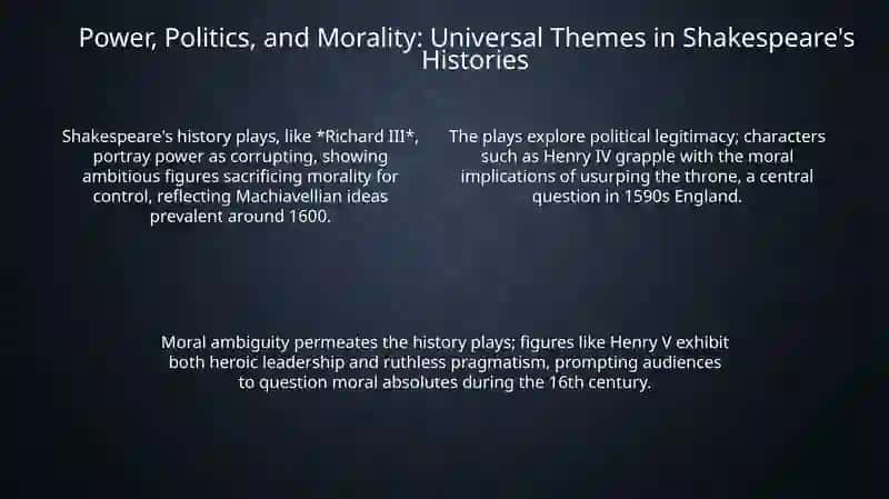 Shakespeare's Historical Themes 4