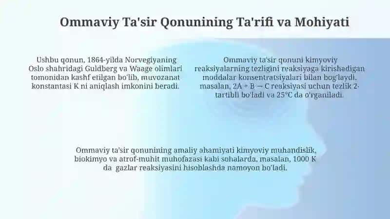 Ommaviy Ta'sir Qonunining Zamonaviy Kimyoviy Tahlillarga Ta'siri 4