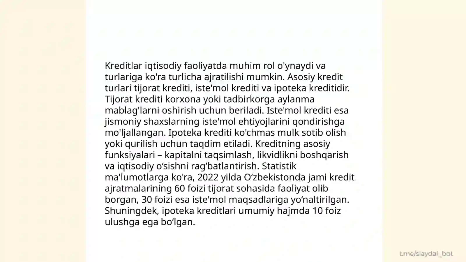Pul,kredit va banklar fanining mohiyati 4