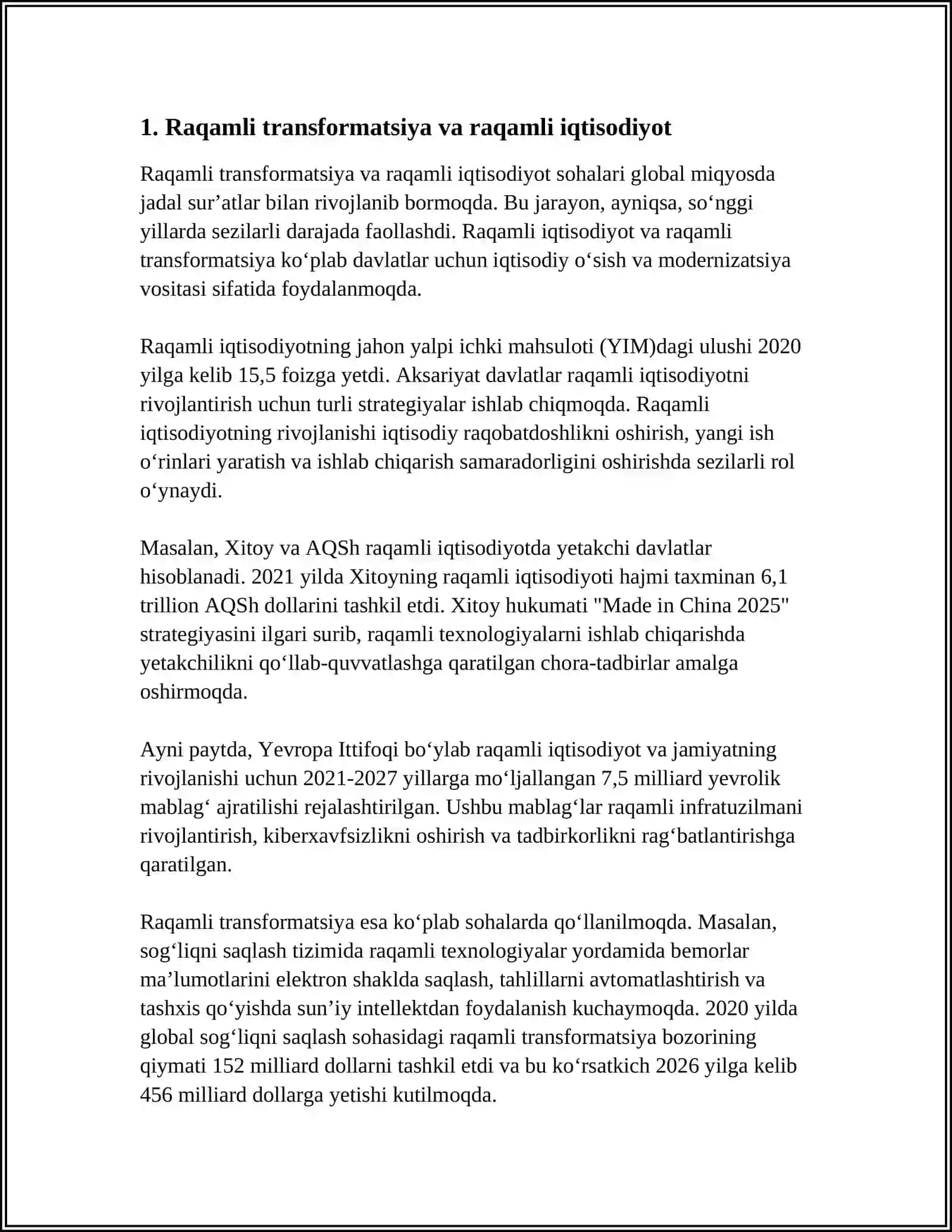 ZAMONAVIY AXBOROT KOMMUNIKATSIYA TEXNOLOGIYALARINING RIVOJLANISH TENDENSIYALARI VA ASOSIY YO"NALISHLARI 4