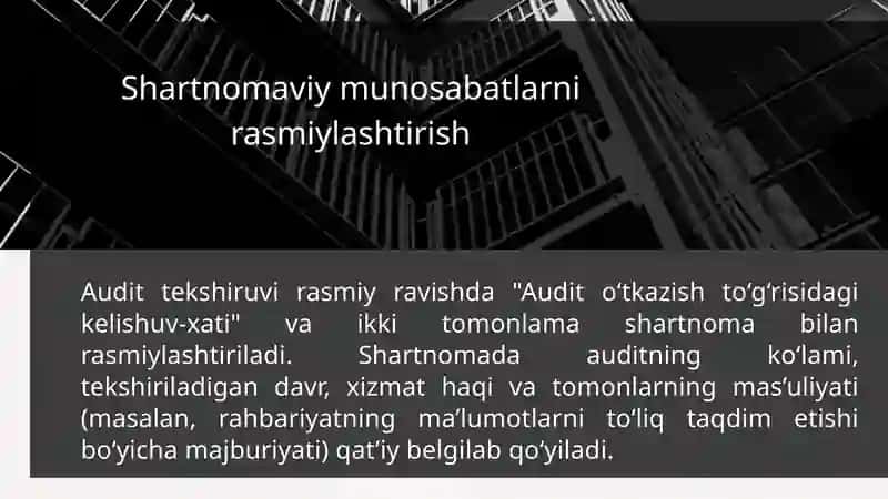 Audit tekshiruvining tashkiliy asoslari audit strategiyasi va texnologiyasi 4