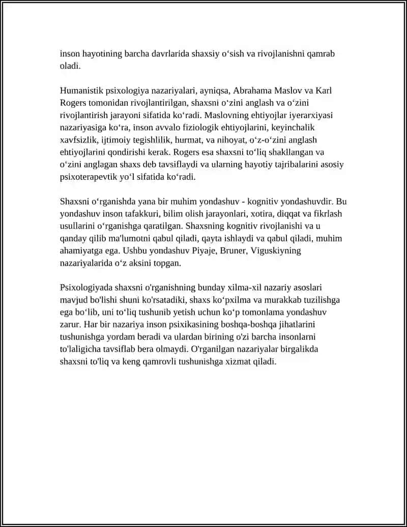 Psixologiyada Shaxsni Organishning Oziga Xosligi 4