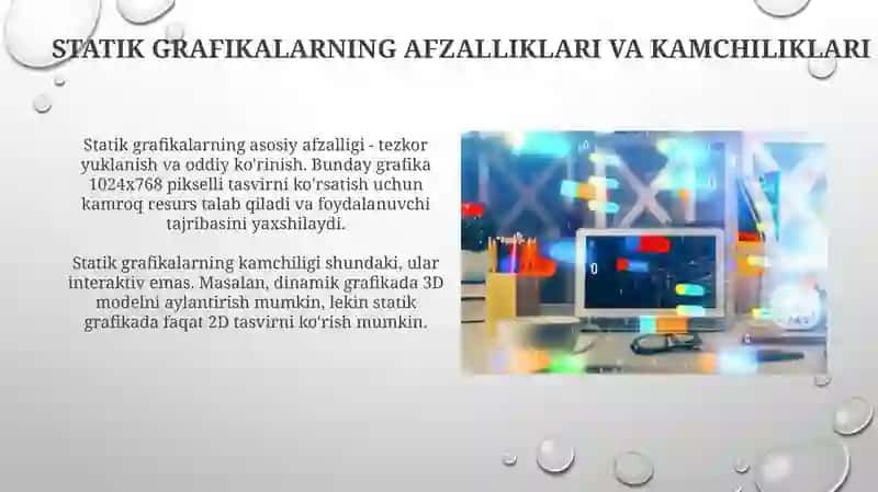 Statik va dinamik grafikaning farqlari hamda zamonaviy dasturlash vositalari 4