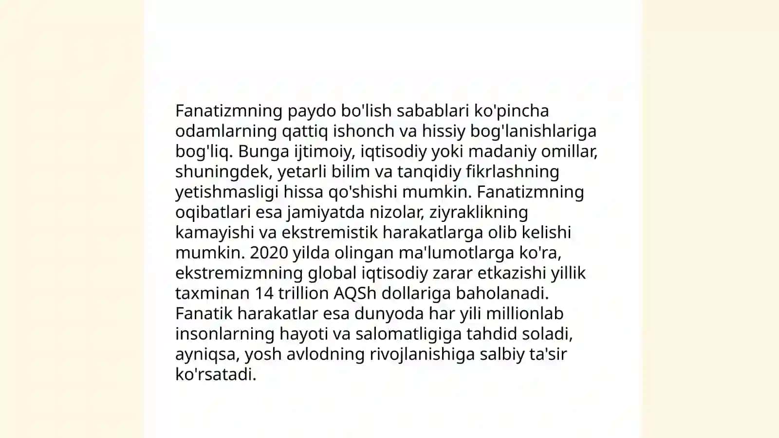 Diniy mutaassiblikning ta'rifi va uning ijtimoiy ta'siri 4