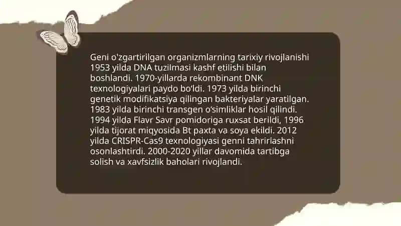 Geni o'zgartirilgan oziq-ovqatlar mahsulotlari va organizmlar 4