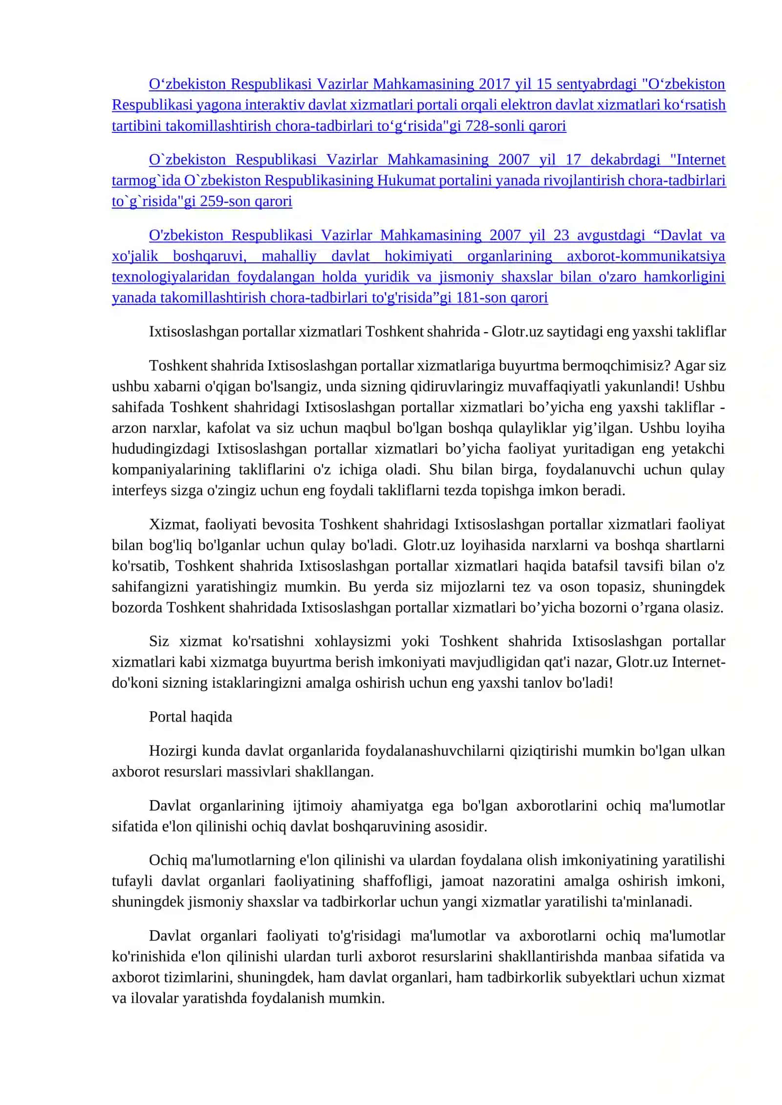 Chat tizimida ishlash. Portallar (pochta, yangiliklar va boshqalar) bilan ishlash 4