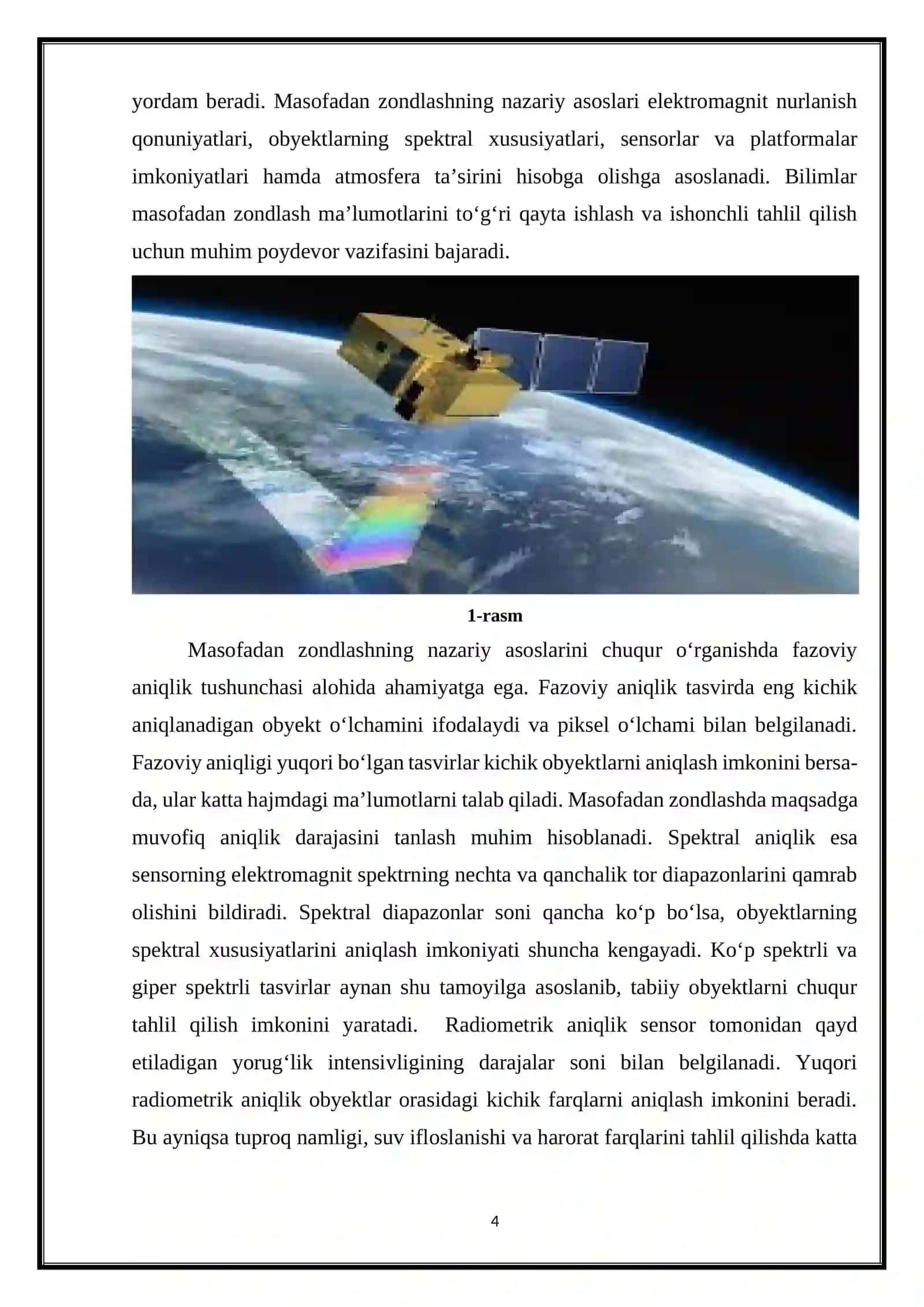 Masofadan zondlash va ma’lumotlarni taxlil qilish bosqichlari 4