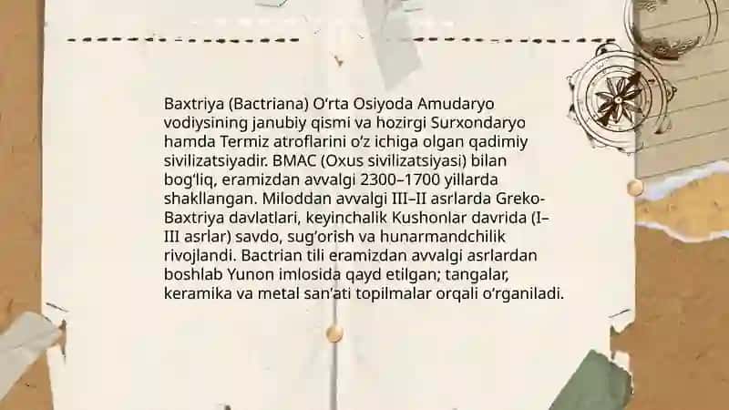 Oʻzbekiston hududidagi tarixiy sivilizatsiyalar 4