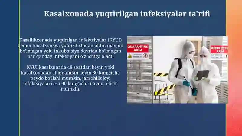 Gospital infeksiyalarining epidemiologik xususiyatlari 4
