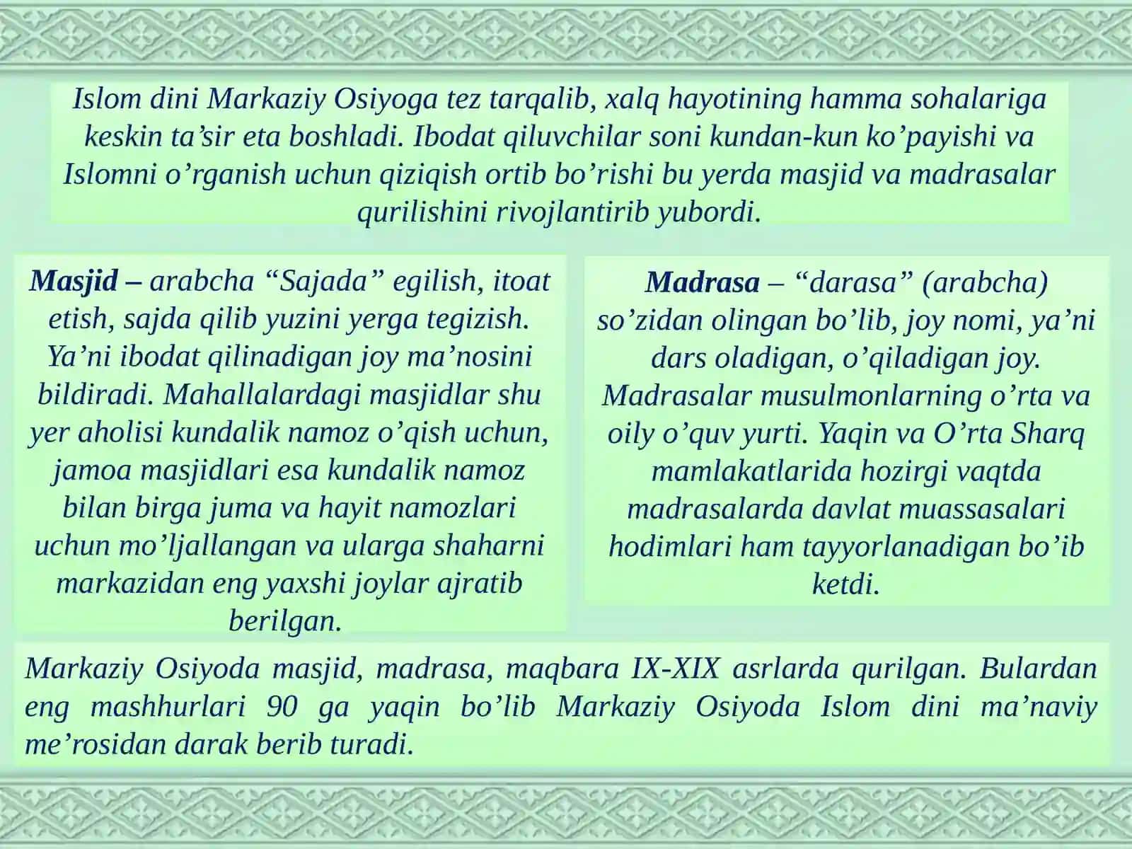 Markaziy Osiyomutaffakkirlarining ma’naviy merosi 4