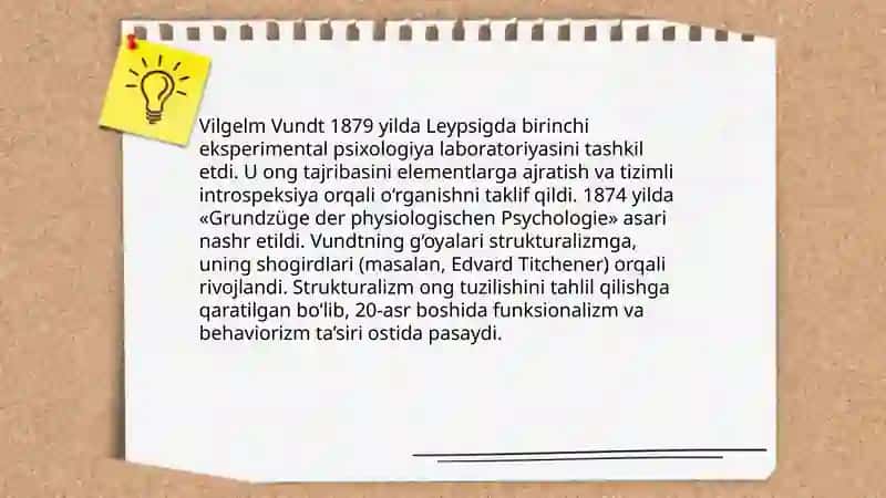 Psixologik maktablarning yuzaga kelish tarixi 4