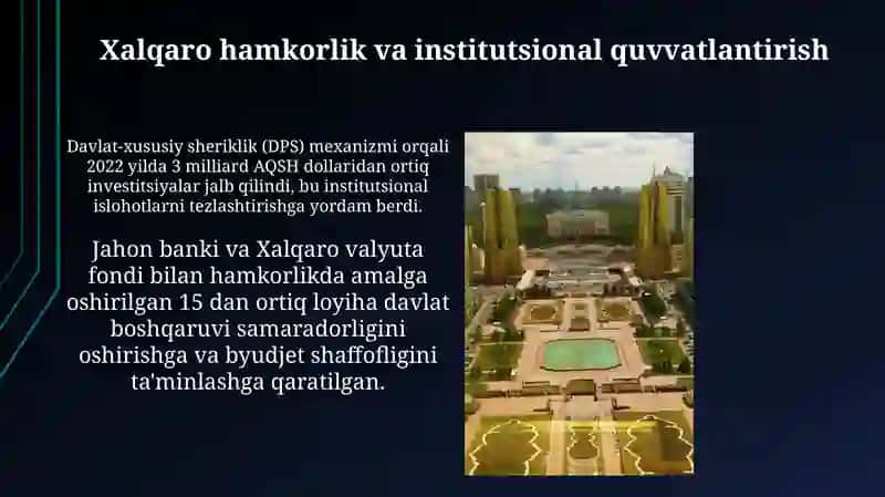 O'zbekistonda insitutsional muassasalarning tashkil qilinishi va taraqqiyotdagi o‘rni 4