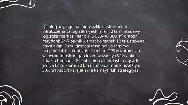 Qishloq xo'jaligi mashinasozlik klasteri 4