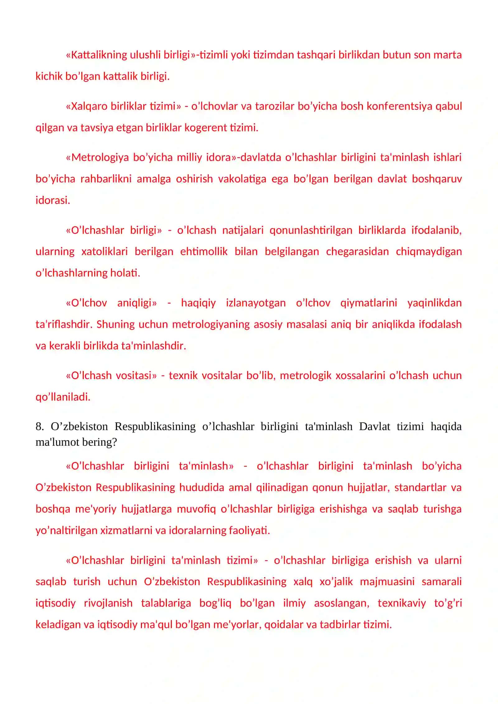 O’zbеkiston o’lchashlar birligini ta'minlash tizimi 4