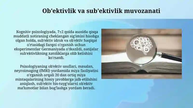 Psixikasini oʻrganish prinsplari 4