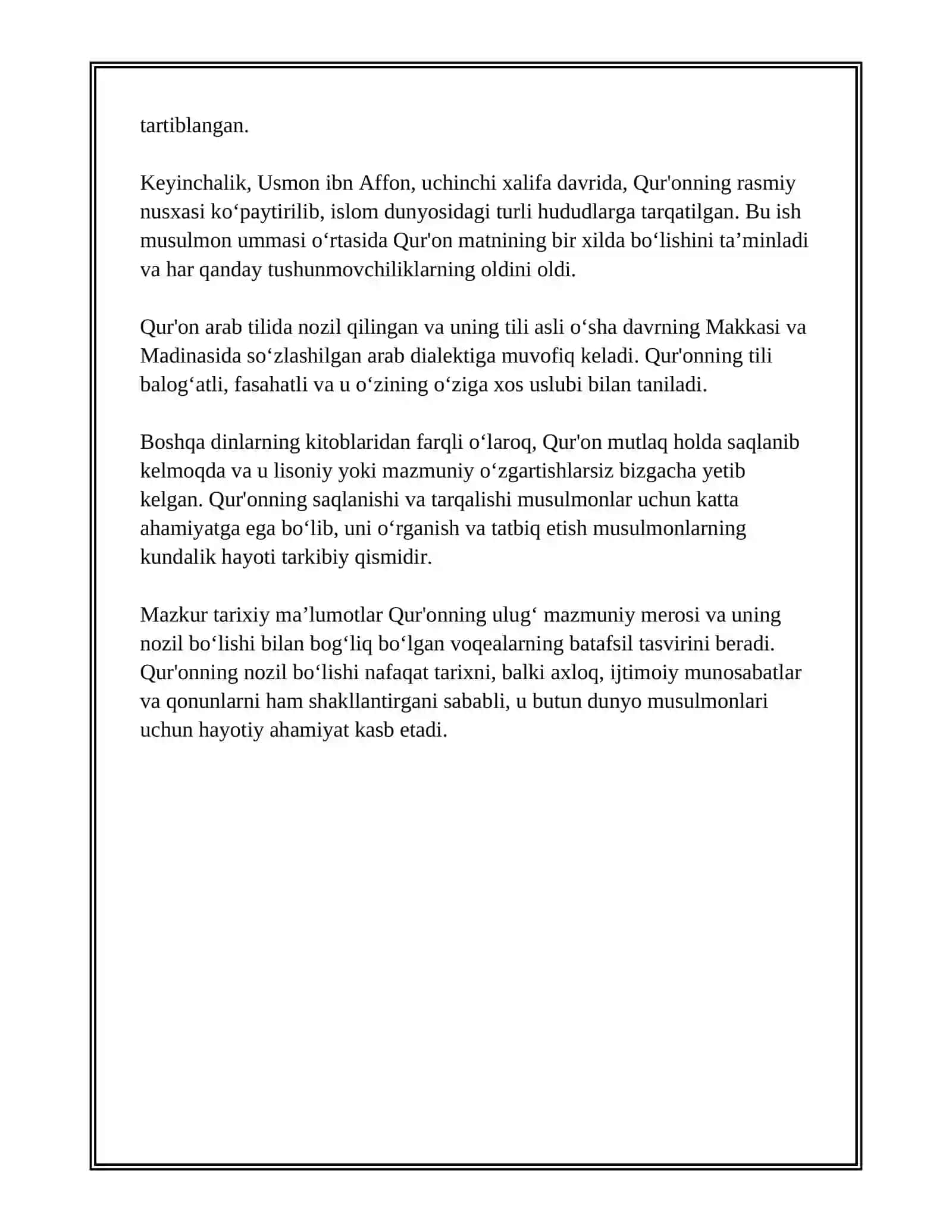 QUR'ONI KARIM ISLOM DININING MUQADDAS MANBAYI 4
