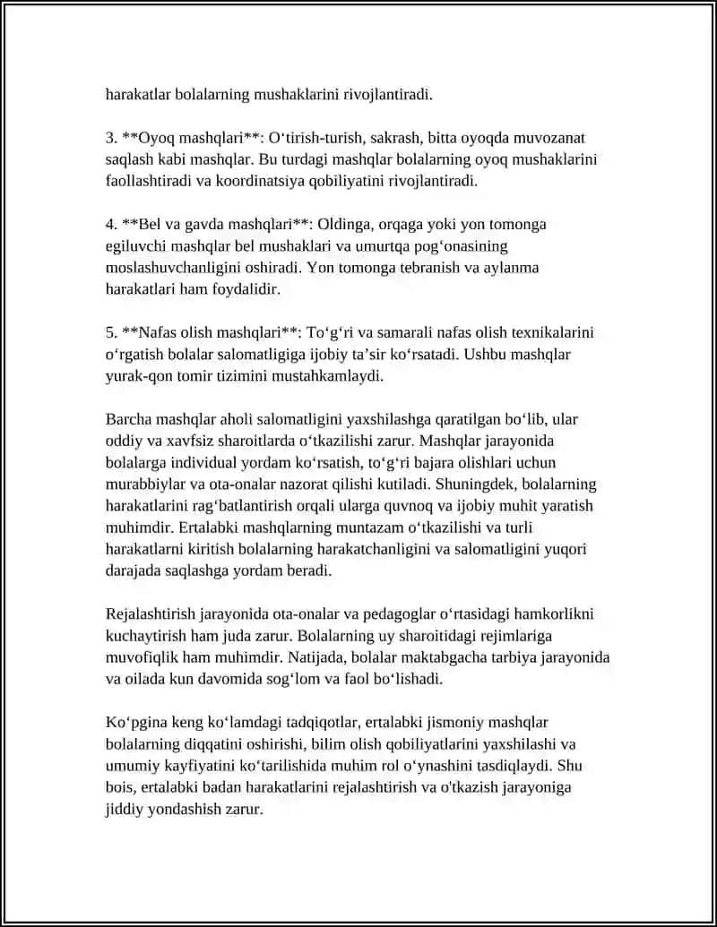Ertalabki Badan Harakat Mashqlari 4