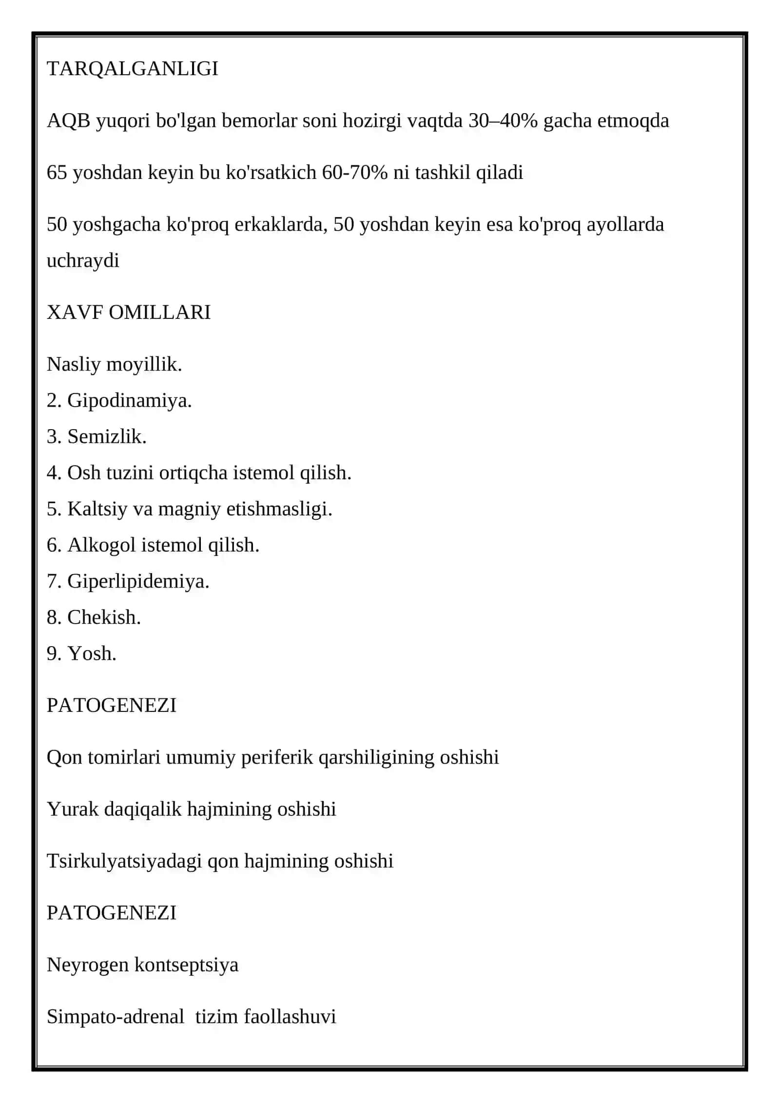 GIPERTONIYA SINDROMI VA UNI DAVOLASHDA ISHLATILADIGAN DORI VOSITALARI 4