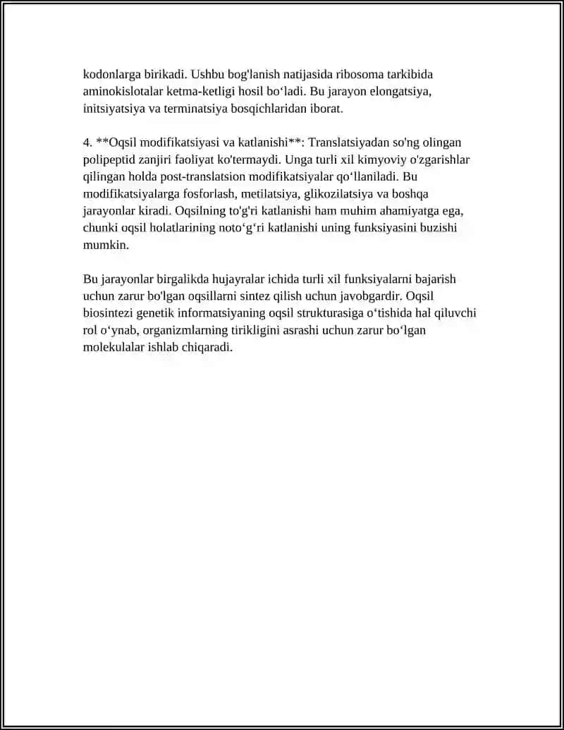 Oqsil biosintezi 4