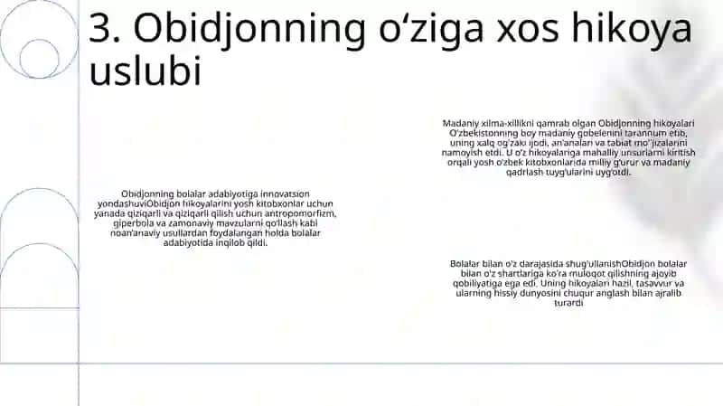 Anvar Obidjon Ijodi O'Zbek Bolalar Adabiyotidagi Yangicha Yo'Nalishi 4