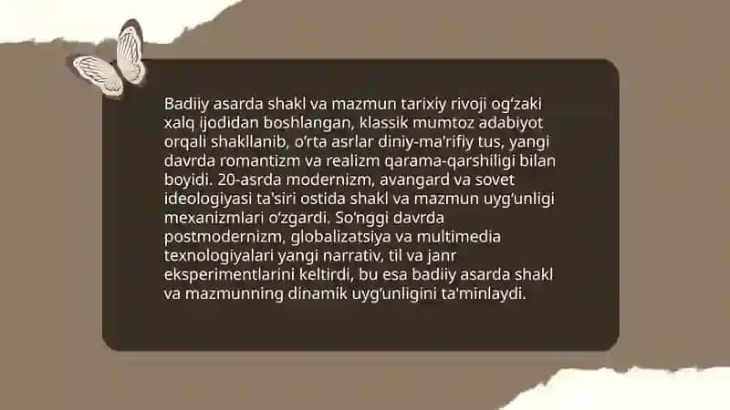 Shakl va mazmun uyg‘unligining nazariy-ta’rifiy asoslari 4