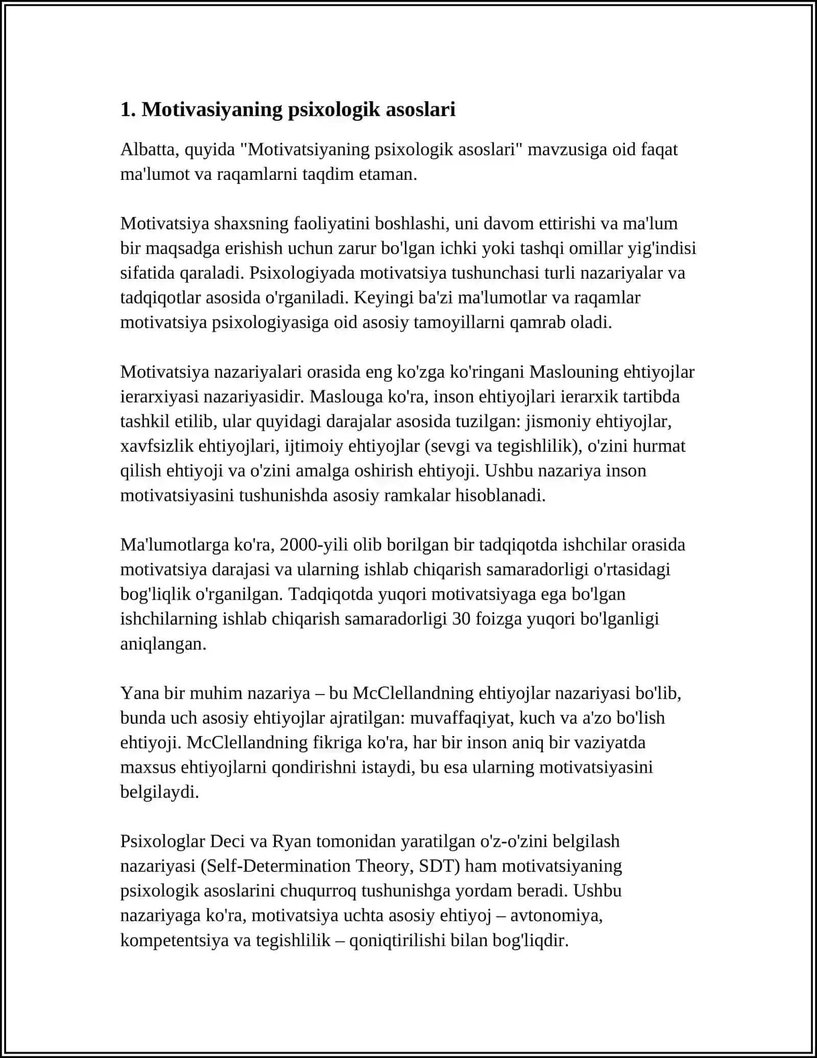 MOTIV VA MOTIVATSIYA VA HISSIYOTNING NAMOYON BOʻLISHI 4
