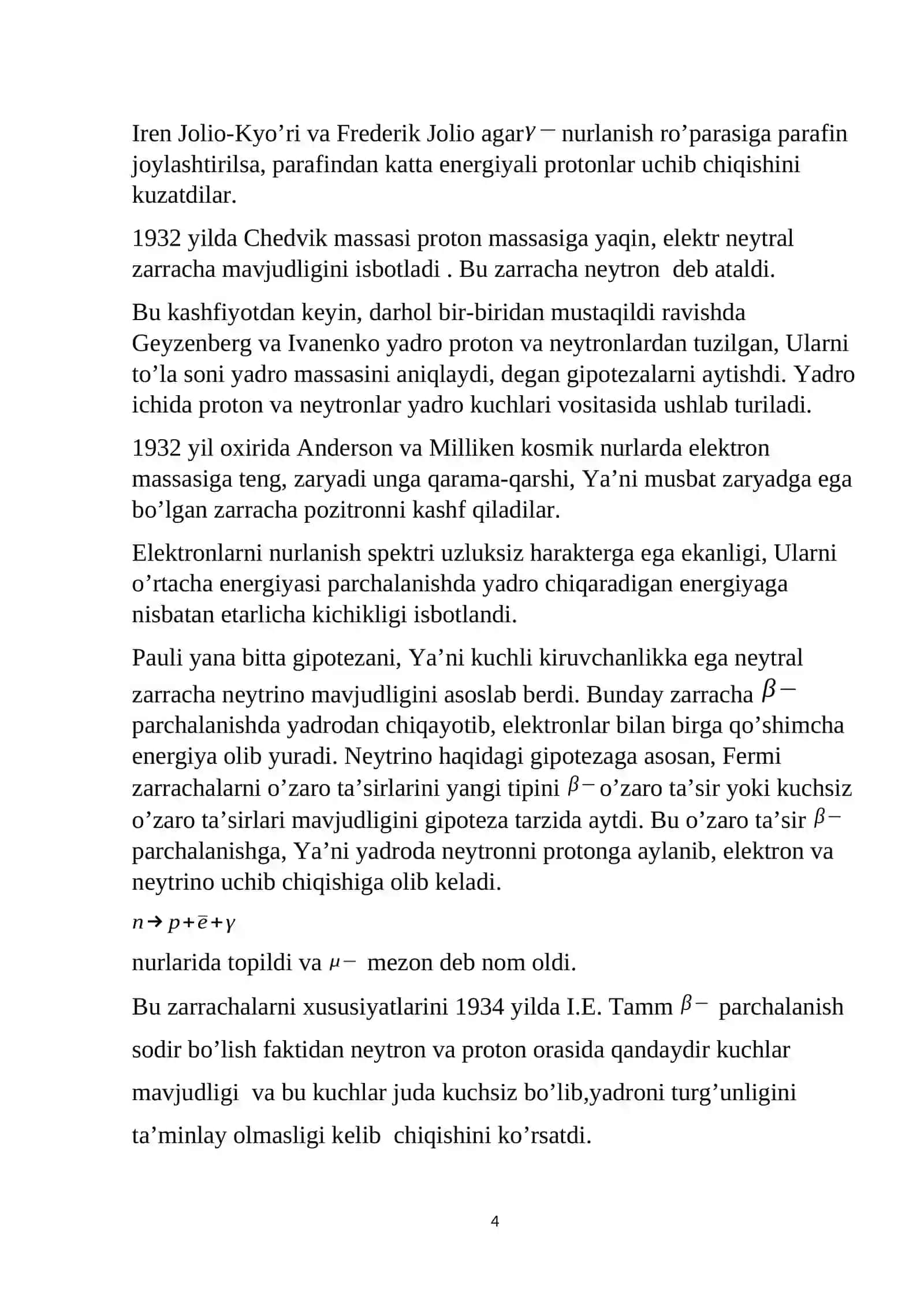 Yadro kuchlar.Yadroviy kuchlarning xususiyatlari 4