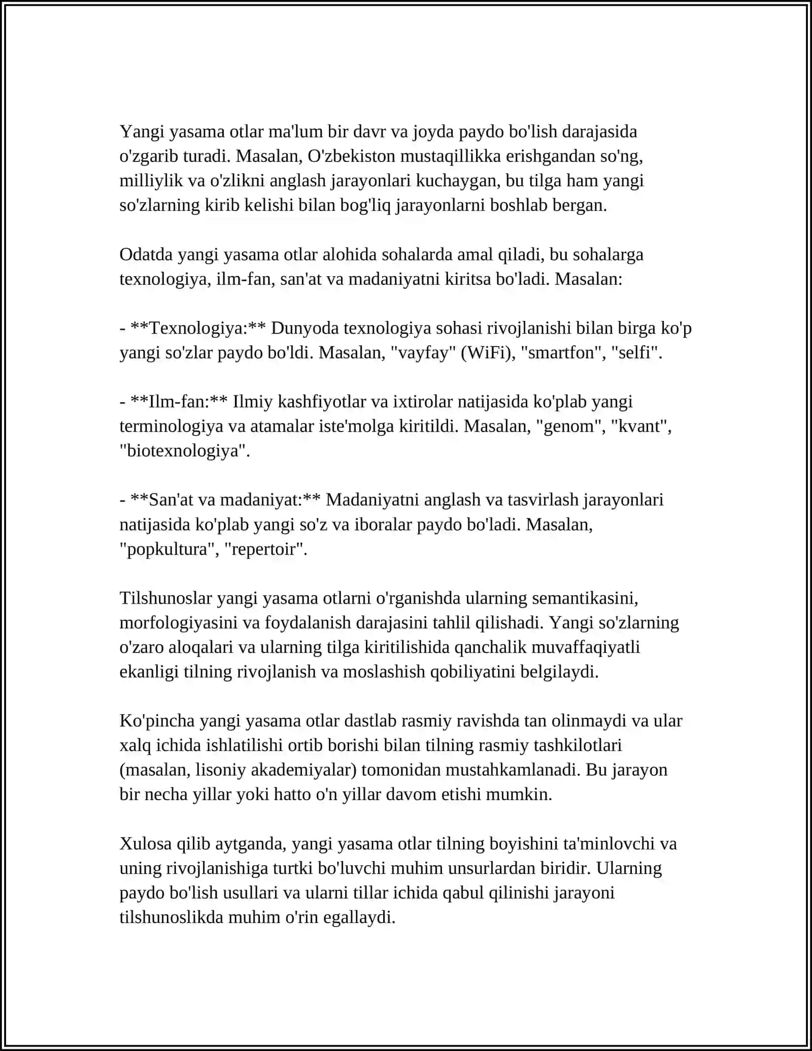 3-SINF ONA TILI VA O‘QISH SAVIDXONLIGIDAGI,,IKKI IRMOQ‘‘ NOMLI MATNDAN YASAMA OT VA SIFATLARNI TOPING 4
