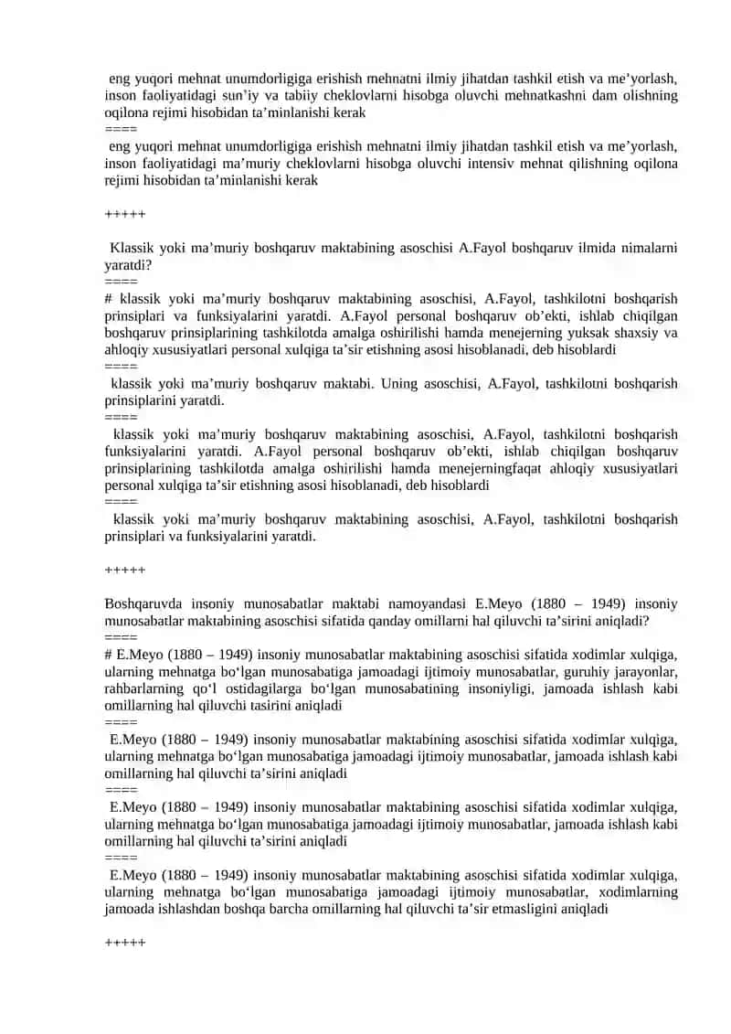 Mikroiqtisodiyot va makroiqtisodiyot - yakuniy nazorat testlari 4