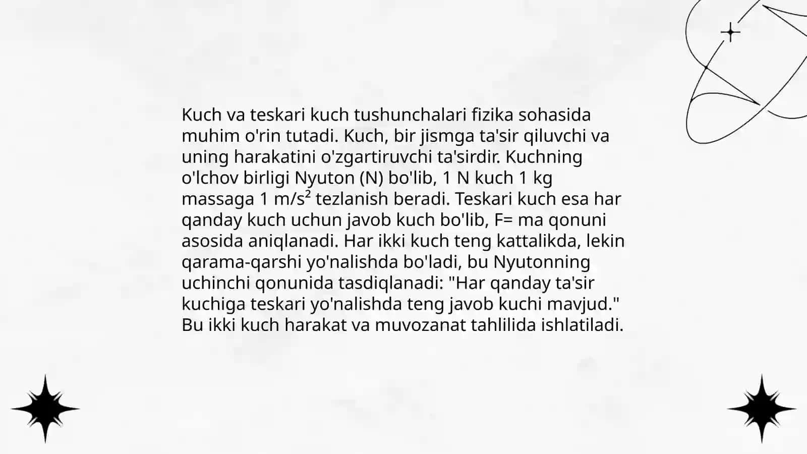 Nyutonning uchinchi qonunini tajribada ko'rsatish 4