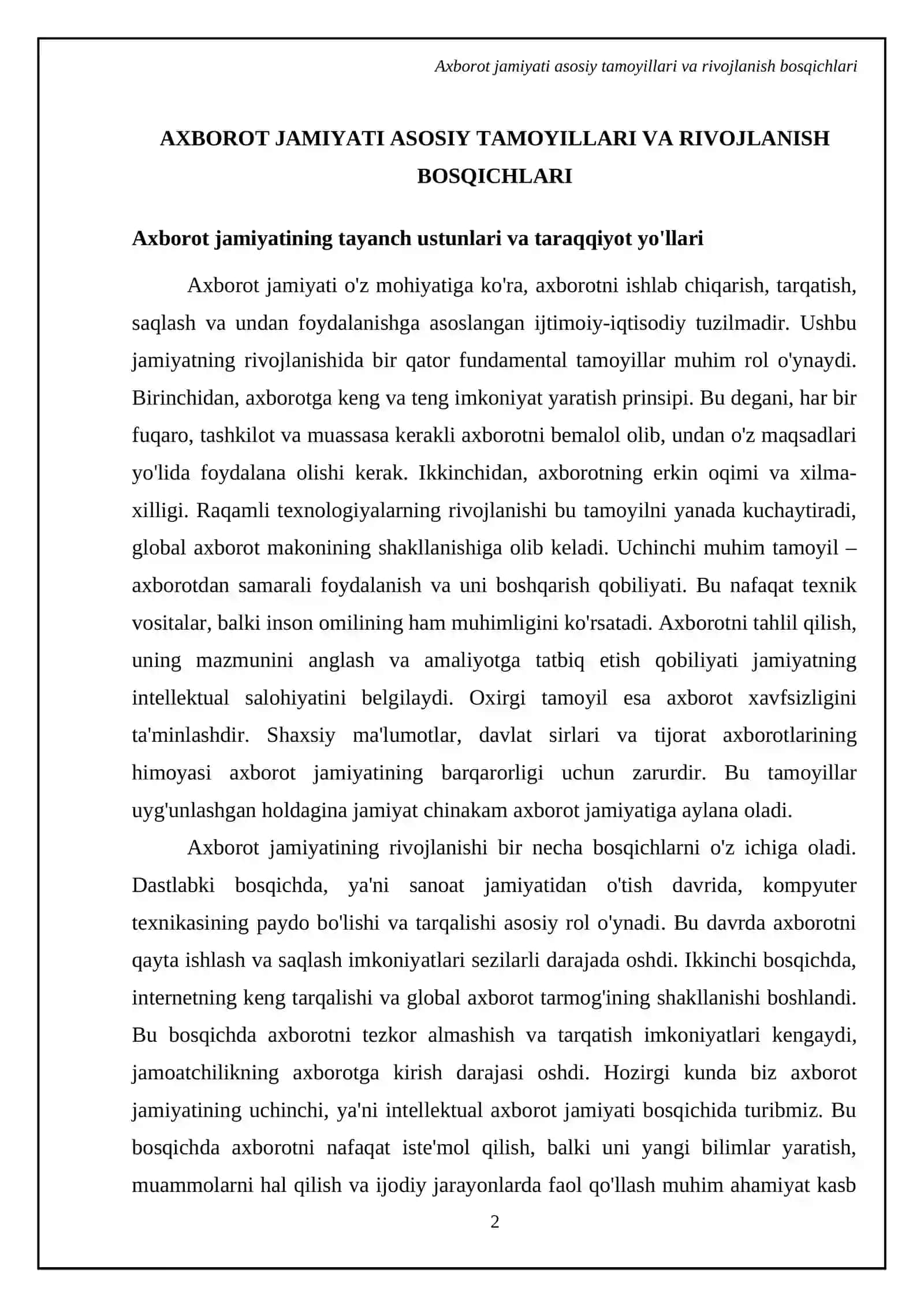Axborot jamiyati va uning istiqbollari 4